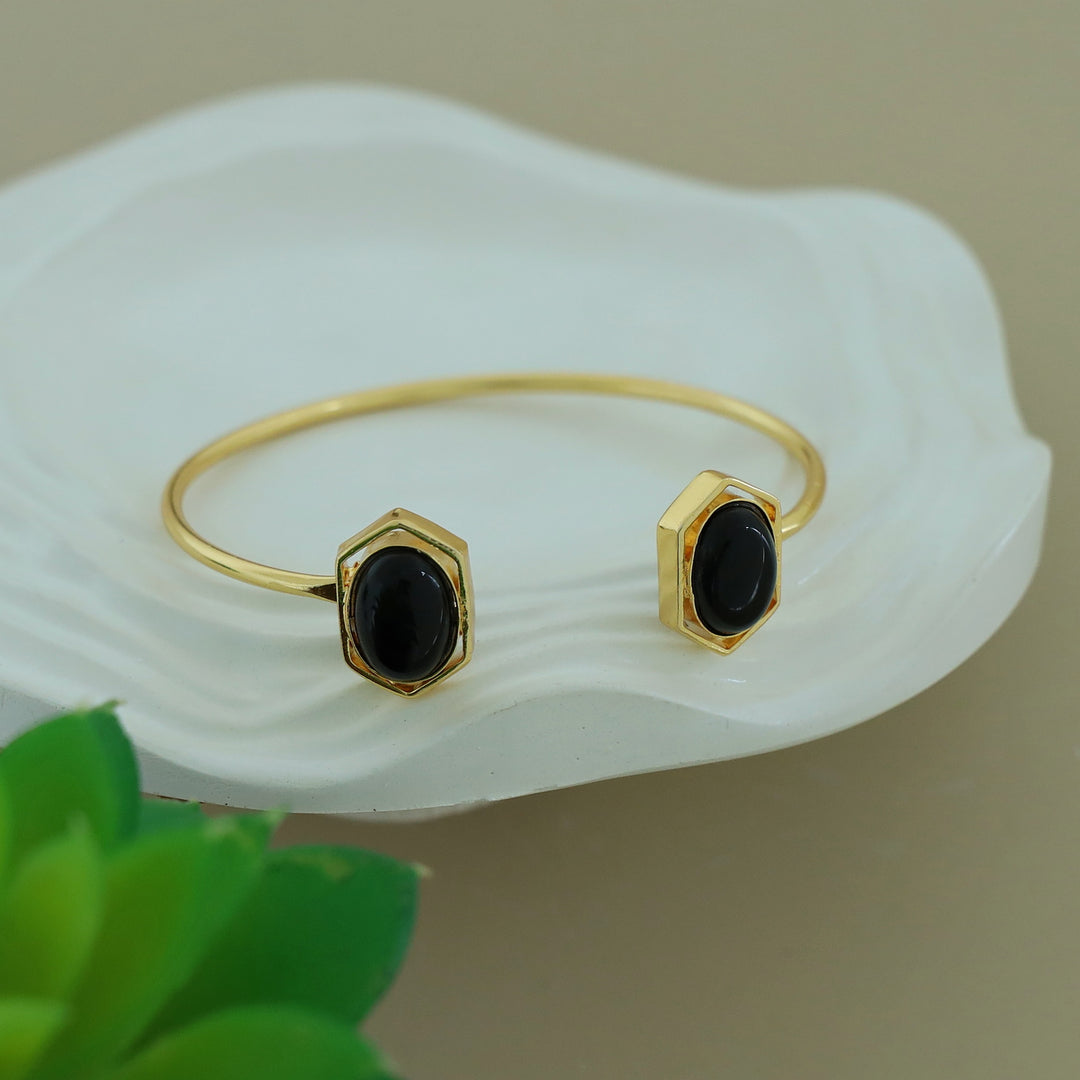 Everlee Dual Oval Gemstone Bangle