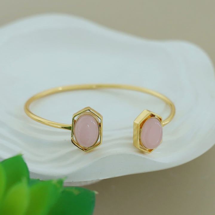 Everlee Dual Oval Gemstone Bangle