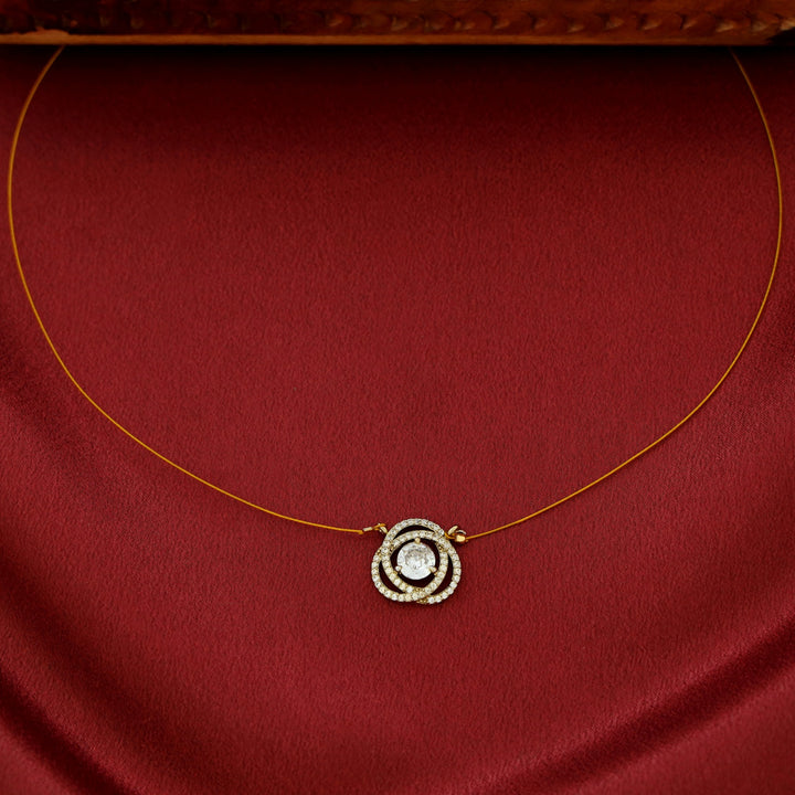 Thamanna AD Stone Glossy String Neckpiece