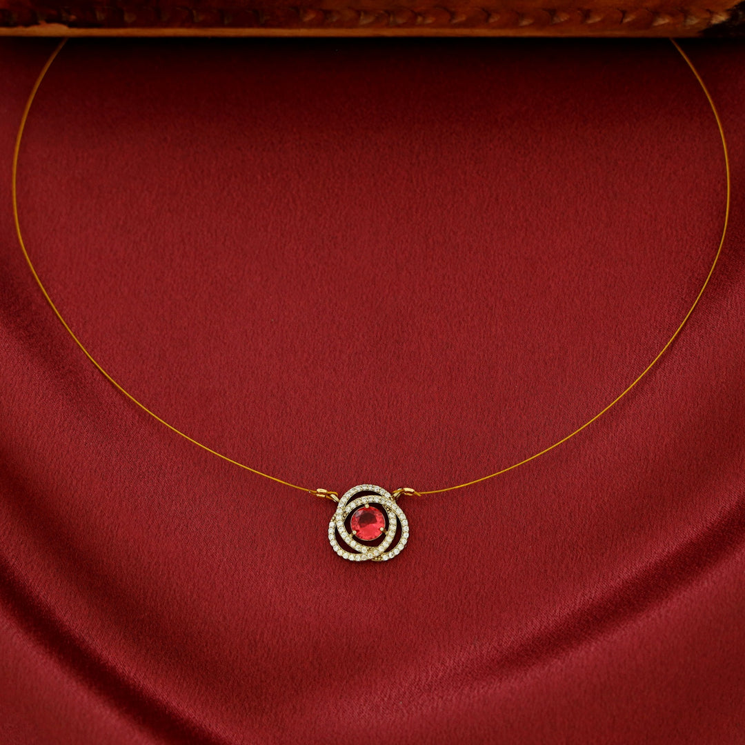 Thamanna AD Stone Glossy String Neckpiece