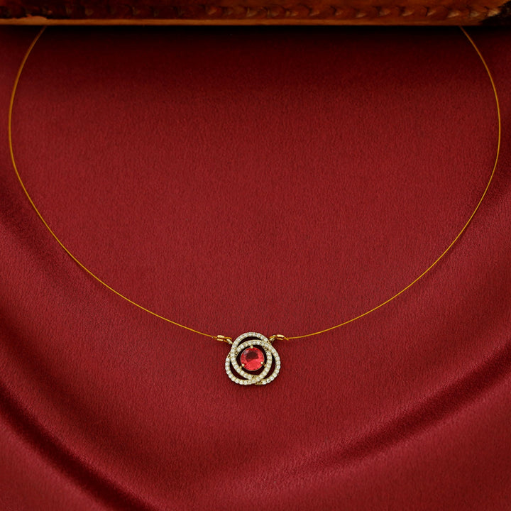 Thamanna AD Stone Glossy String Neckpiece