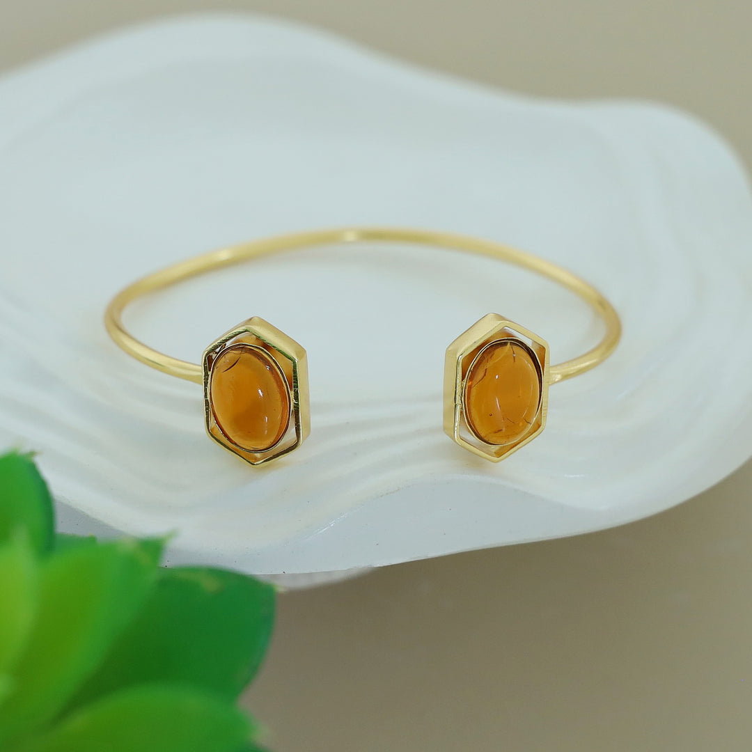 Everlee Dual Oval Gemstone Bangle