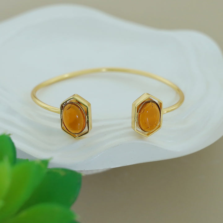 Everlee Dual Oval Gemstone Bangle