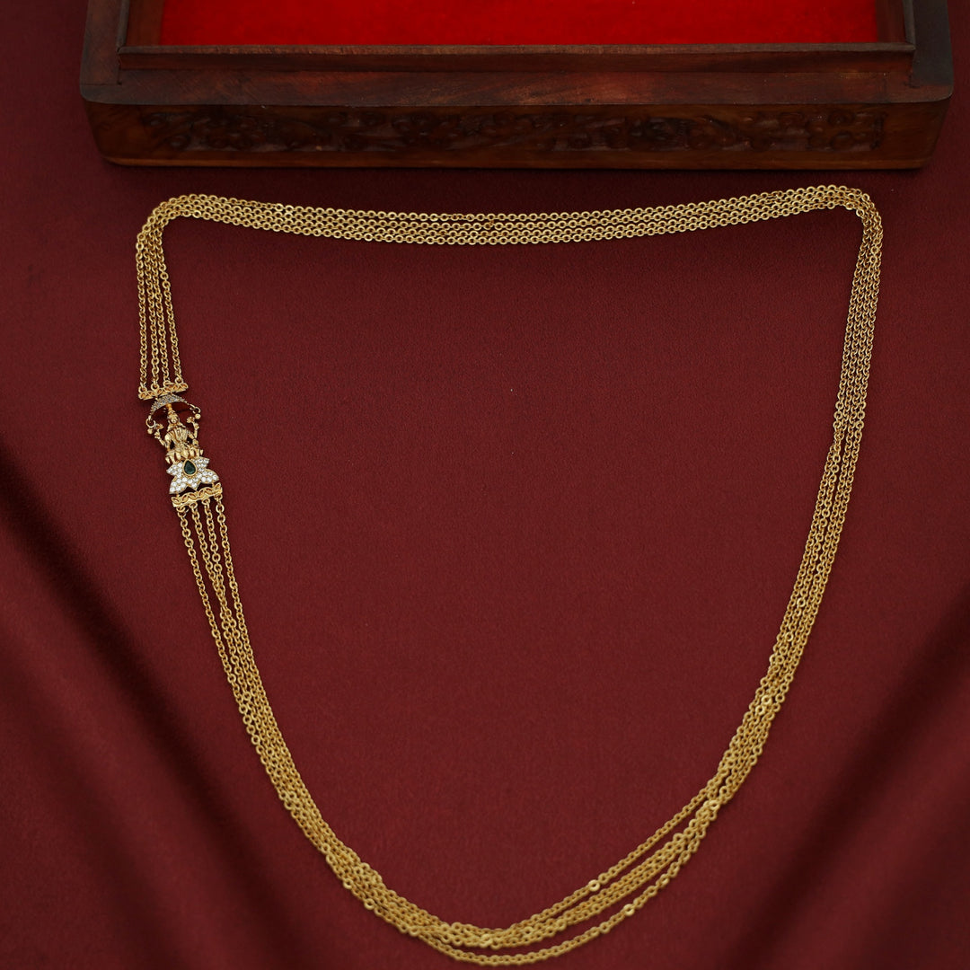 Bhagyavi Devi Mugappu Long Chain Neckpiece