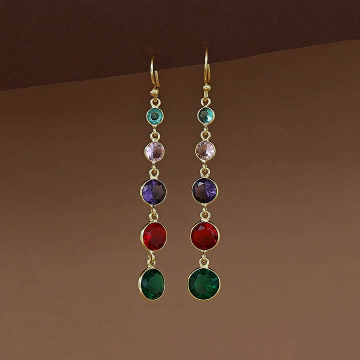 Golden Circle Multicolour Glossy Stone Drop