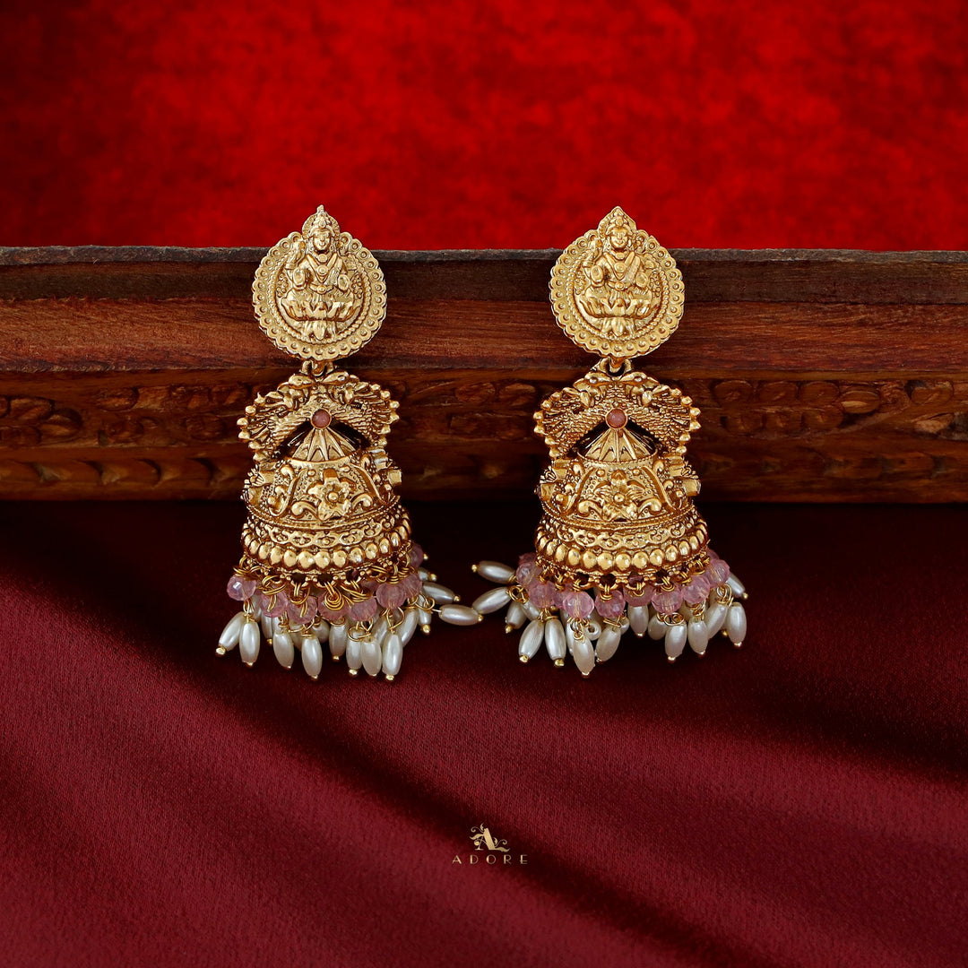 Saraswathi Devi Rice Pearl Jhumka