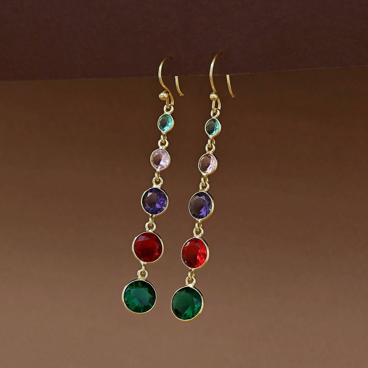 Golden Circle Multicolour Glossy Stone Drop