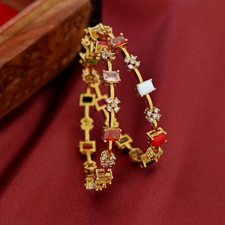 Gargi Navratna Bangle (Set Of 2)