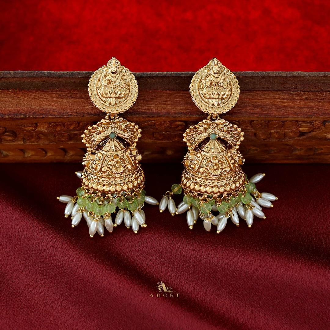 Saraswathi Devi Rice Pearl Jhumka
