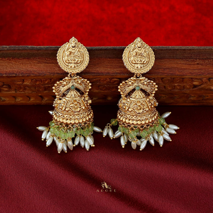 Saraswathi Devi Rice Pearl Jhumka