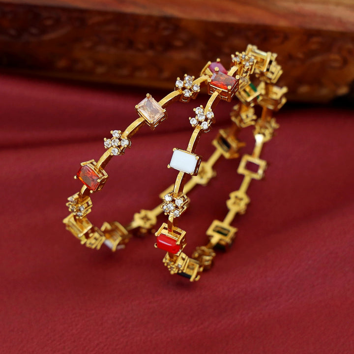 Gargi Navratna Bangle (Set Of 2)