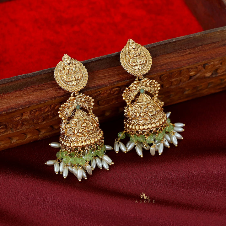 Saraswathi Devi Rice Pearl Jhumka