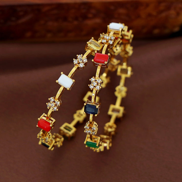 Gargi Navratna Bangle (Set Of 2)