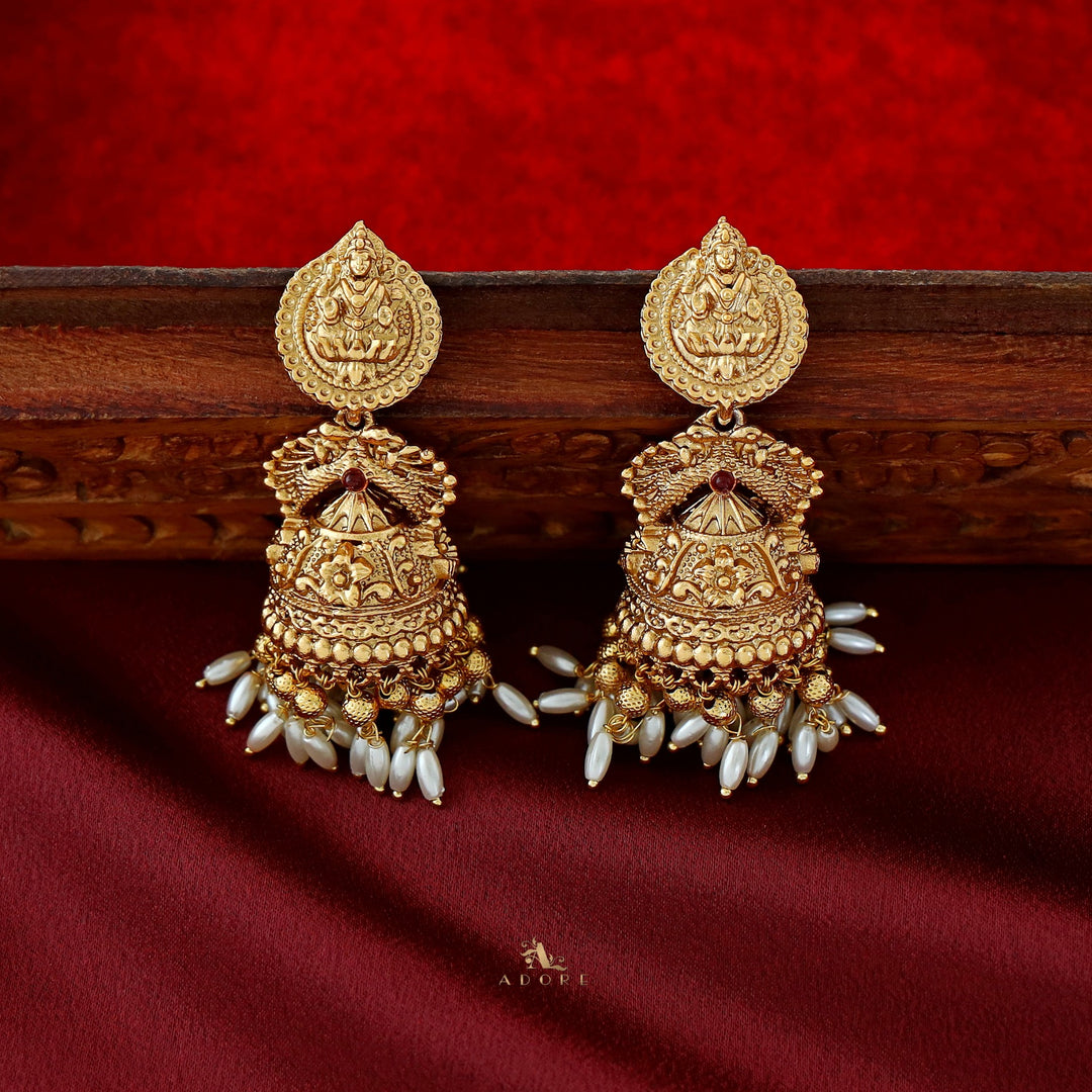 Saraswathi Devi Rice Pearl Jhumka