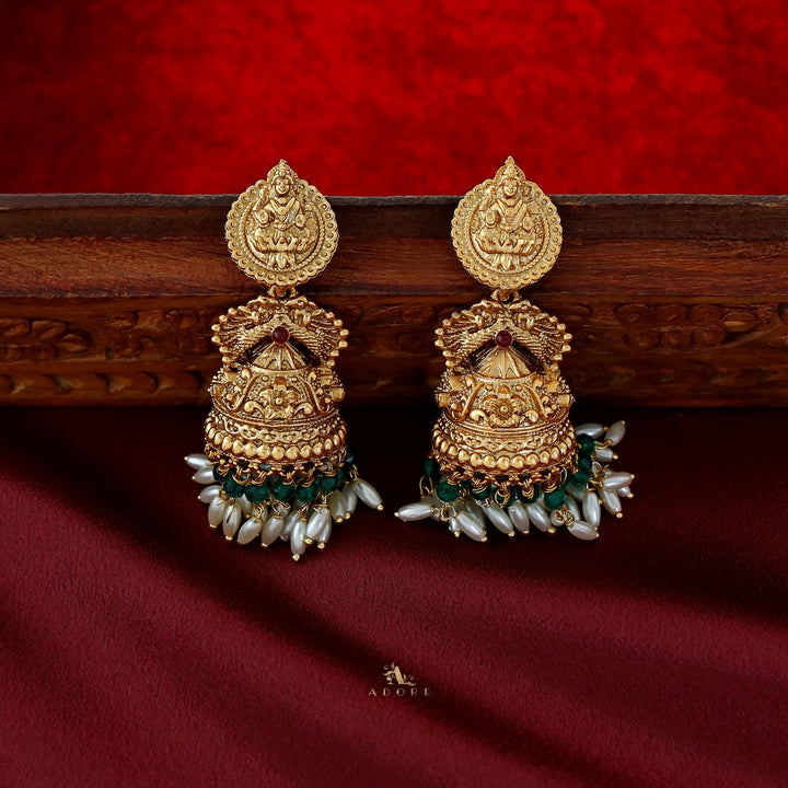 Saraswathi Devi Rice Pearl Jhumka