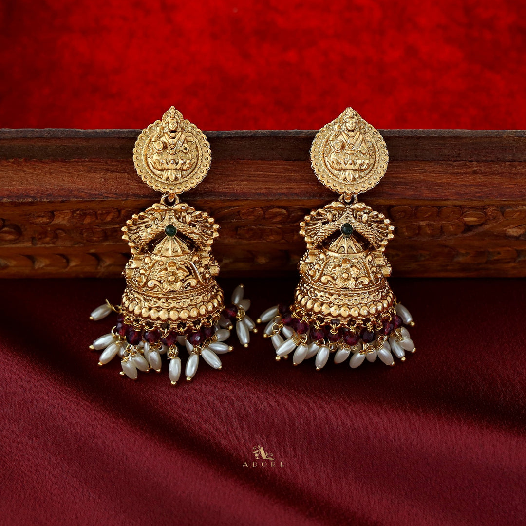 Saraswathi Devi Rice Pearl Jhumka