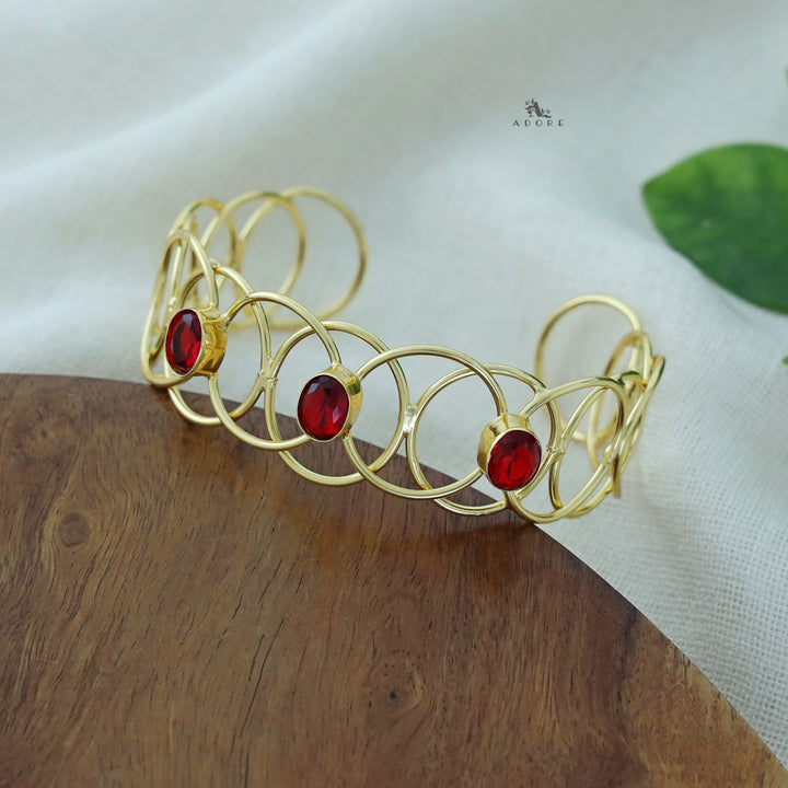 Ora Golden Oval Glossy Bangle