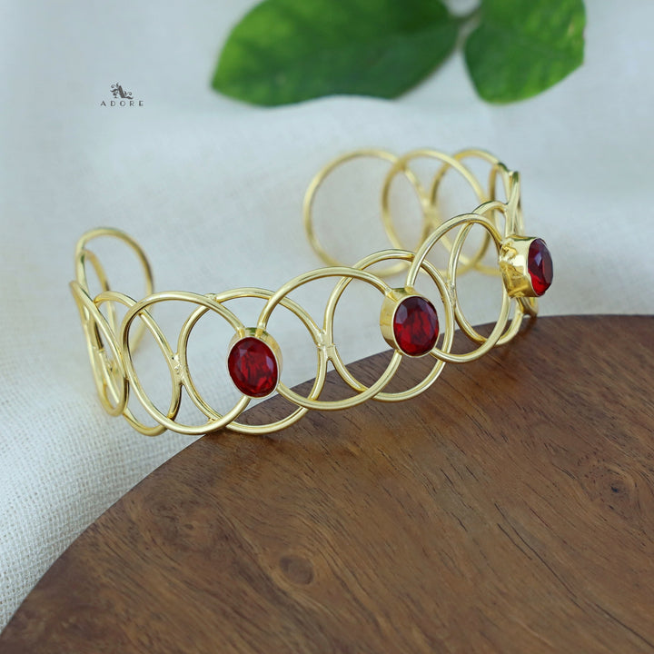 Ora Golden Oval Glossy Bangle