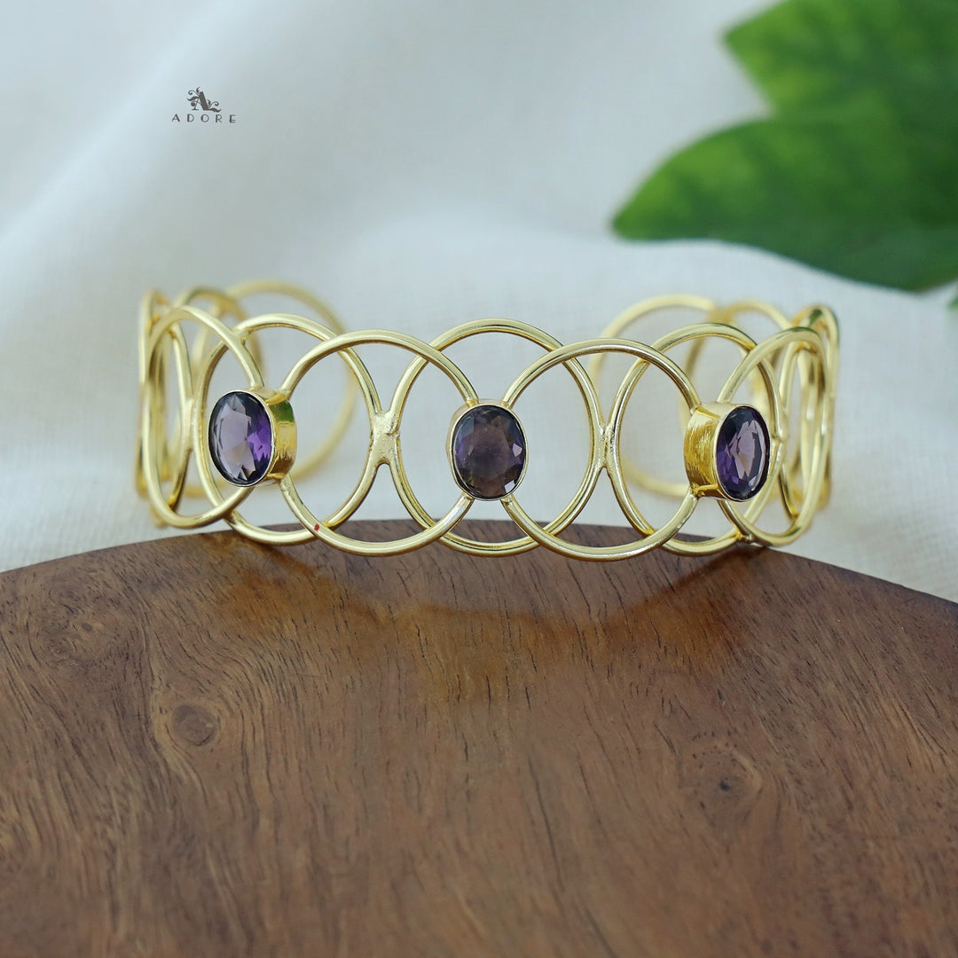 Ora Golden Oval Glossy Bangle