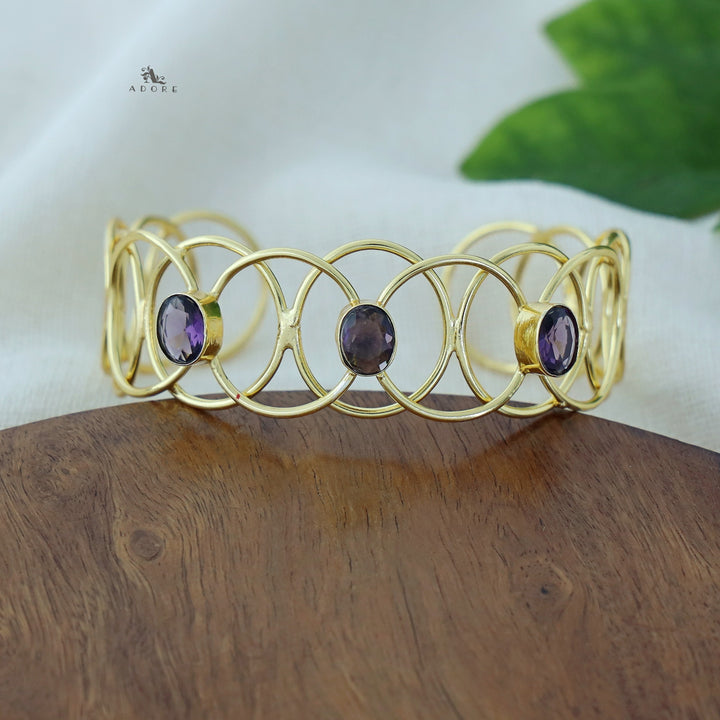 Ora Golden Oval Glossy Bangle