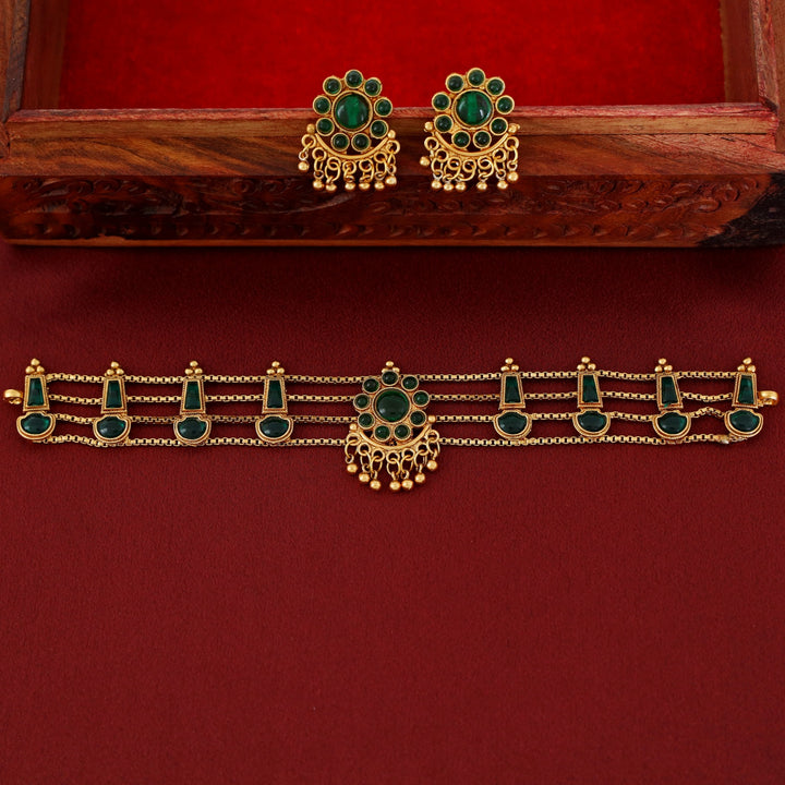 Samudra 4 Layer Parampara Choker With Earring