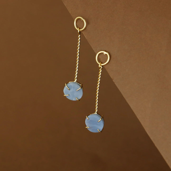 Sriya Twisted Stick Claw Raw Stone Earring