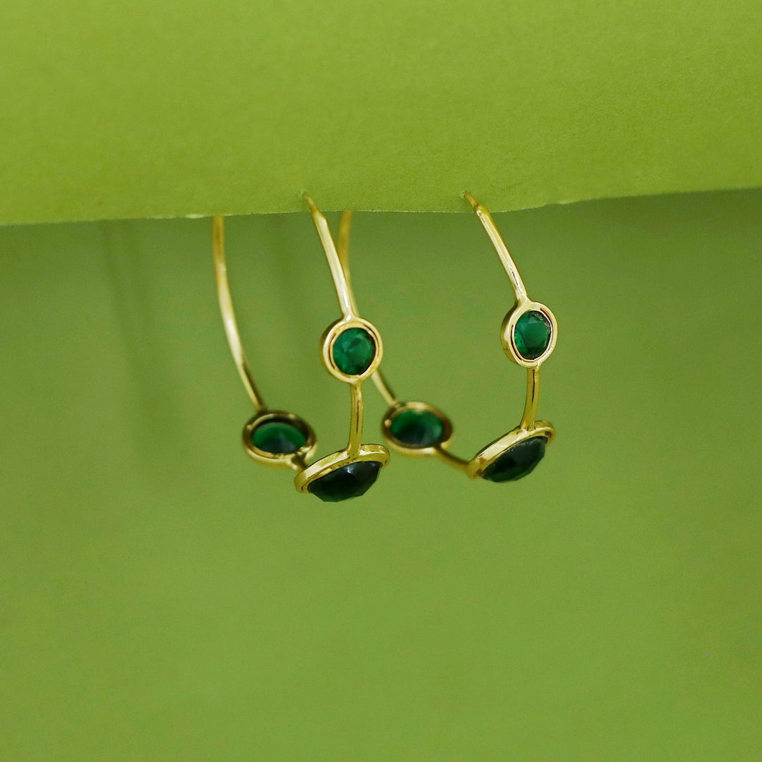 Firdaus Tri Glossy Hoop Earring