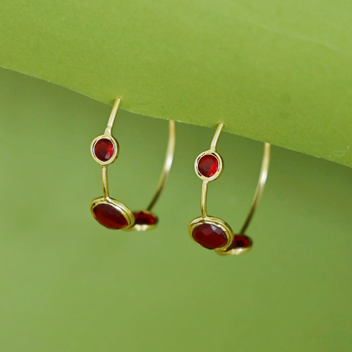 Firdaus Tri Glossy Hoop Earring