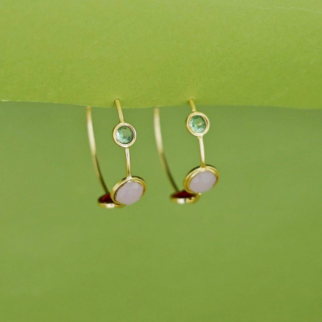 Firdaus Tri Glossy Hoop Earring