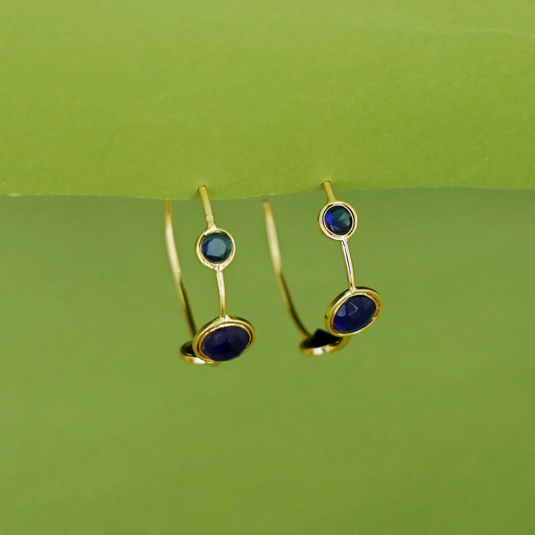 Firdaus Tri Glossy Hoop Earring