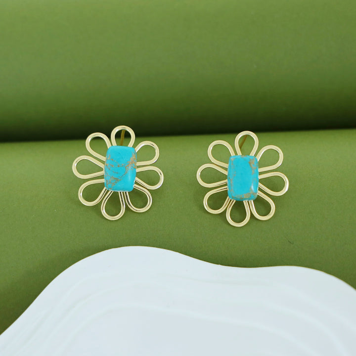 Lee Golden Flower Earring