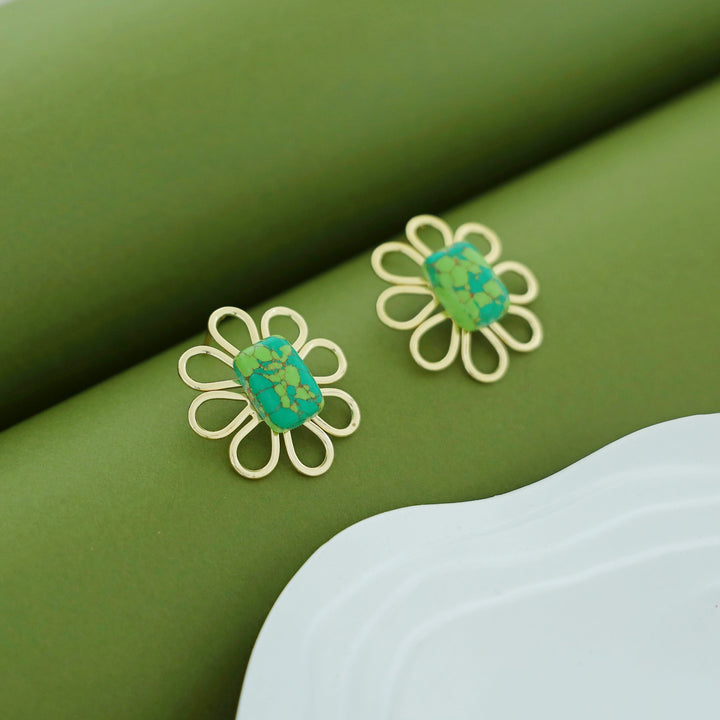 Lee Golden Flower Earring