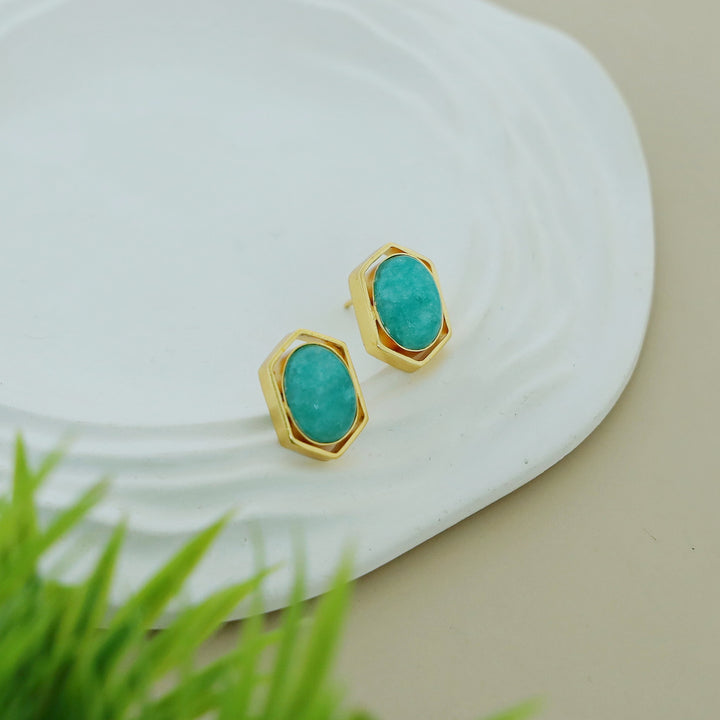 Everlee Oval Gemstone Earring