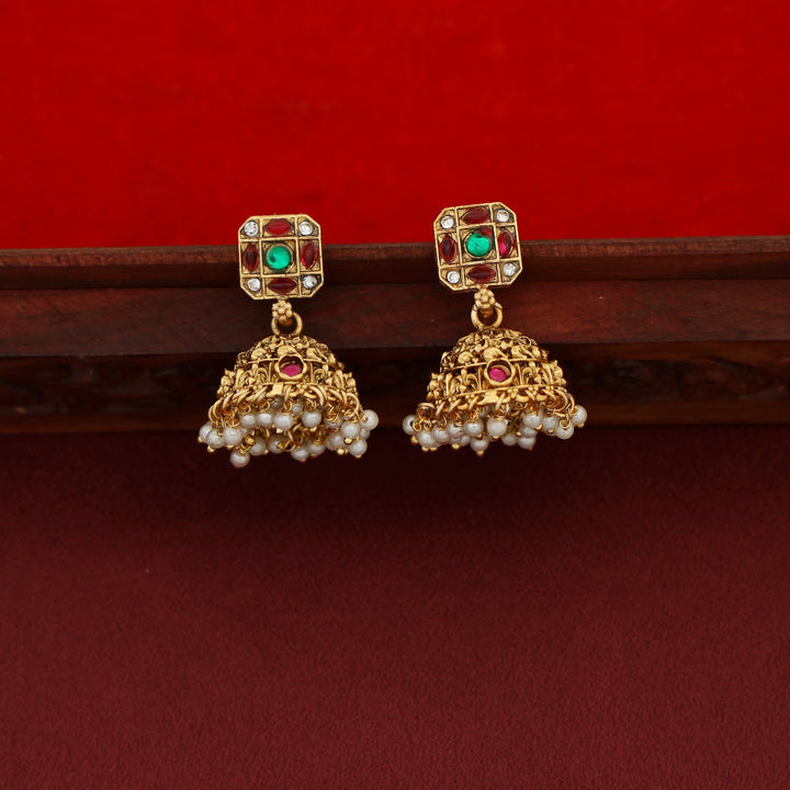 Ishvarya Devi Kashi Bridal Set Neckpiece With Earring