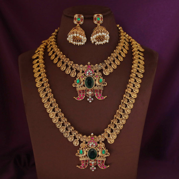 Ishvarya Devi Kashi Bridal Set Neckpiece With Earring
