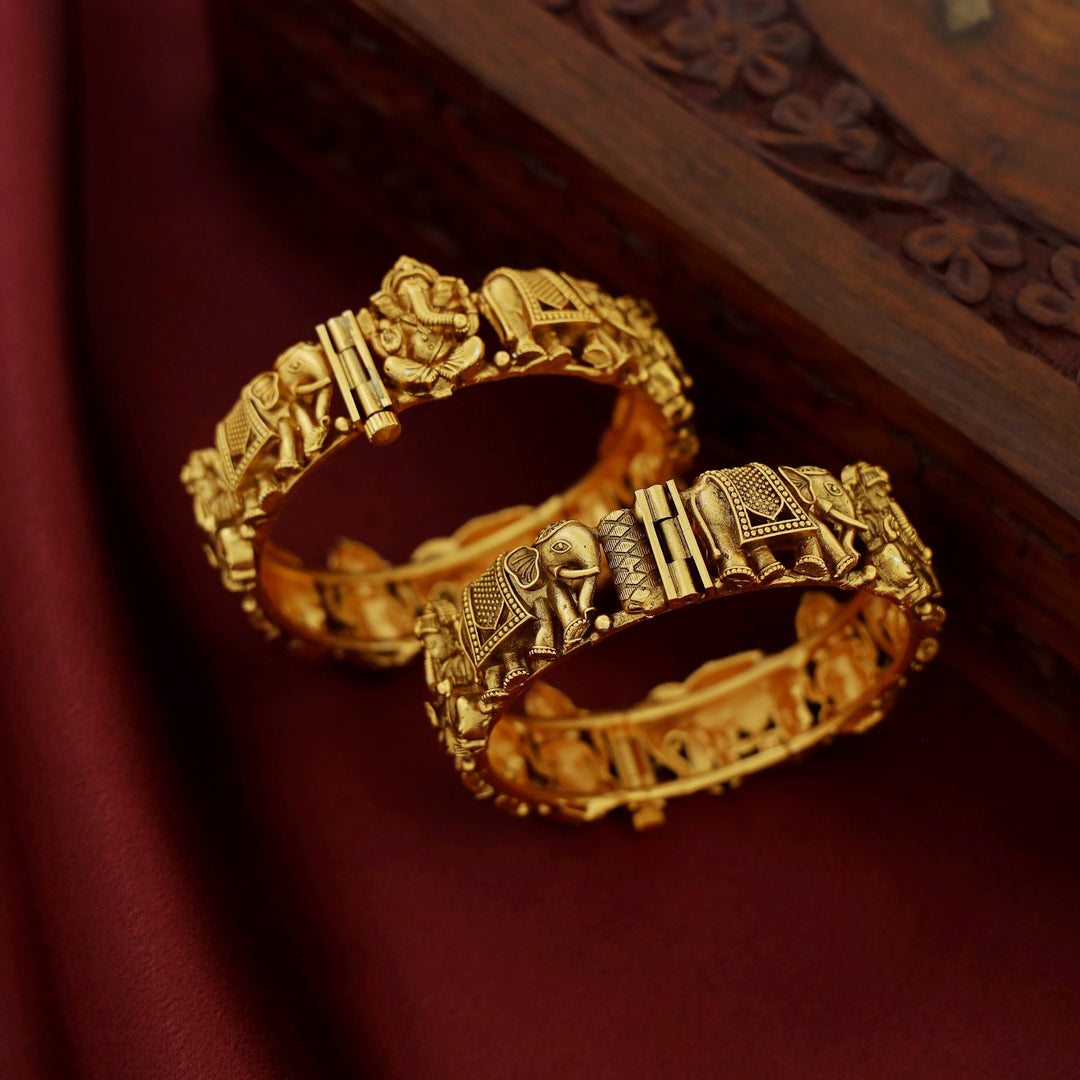 Airavath Vinayaka  Openable Bangle (Set Of 2)