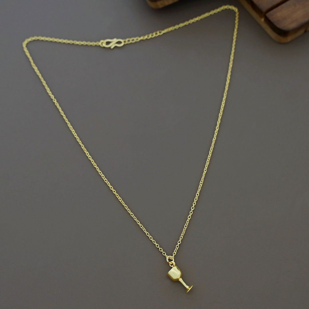 Wine Glass Pendant Neckpiece