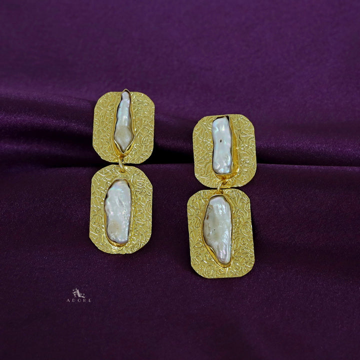 Moira Textured 2 Layer Baroque Earring