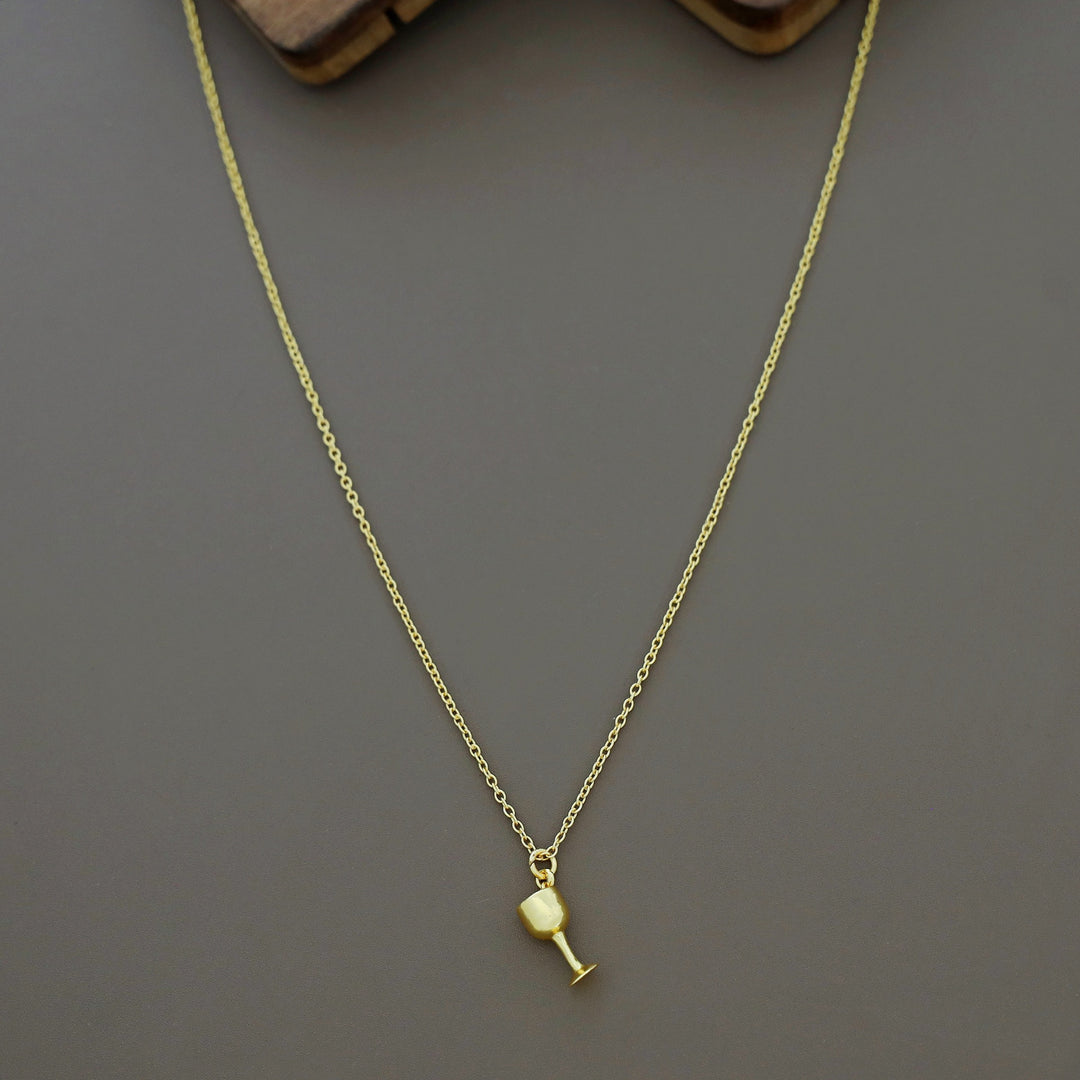 Wine Glass Pendant Neckpiece