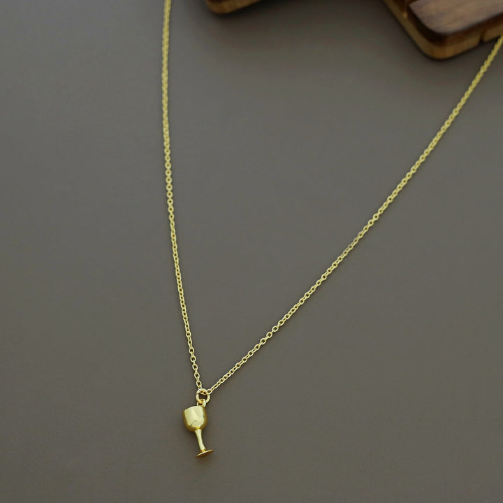 Wine Glass Pendant Neckpiece