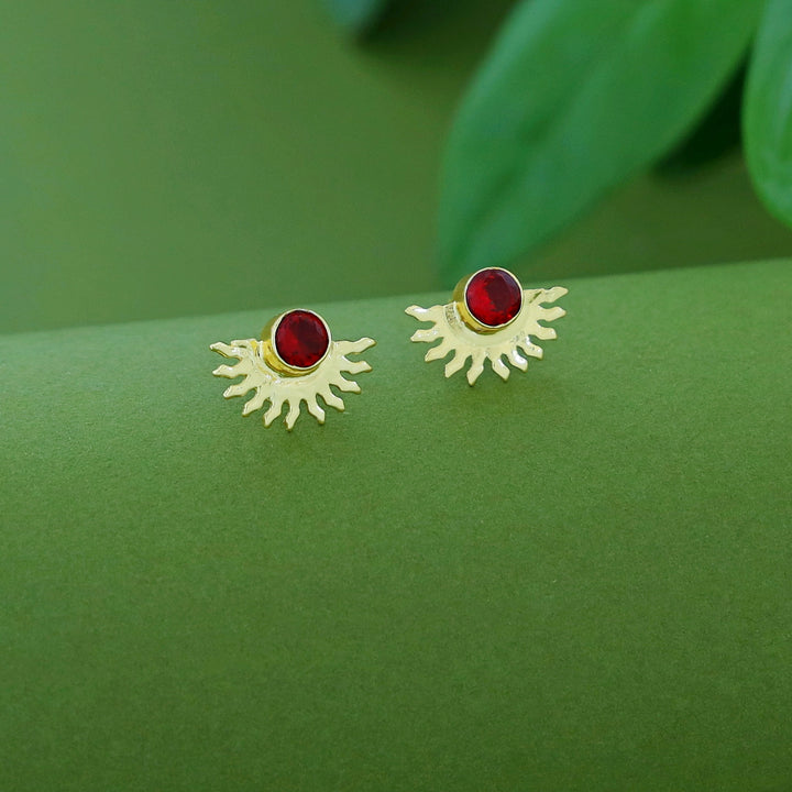 Padmini Half Sun Glossy Earring