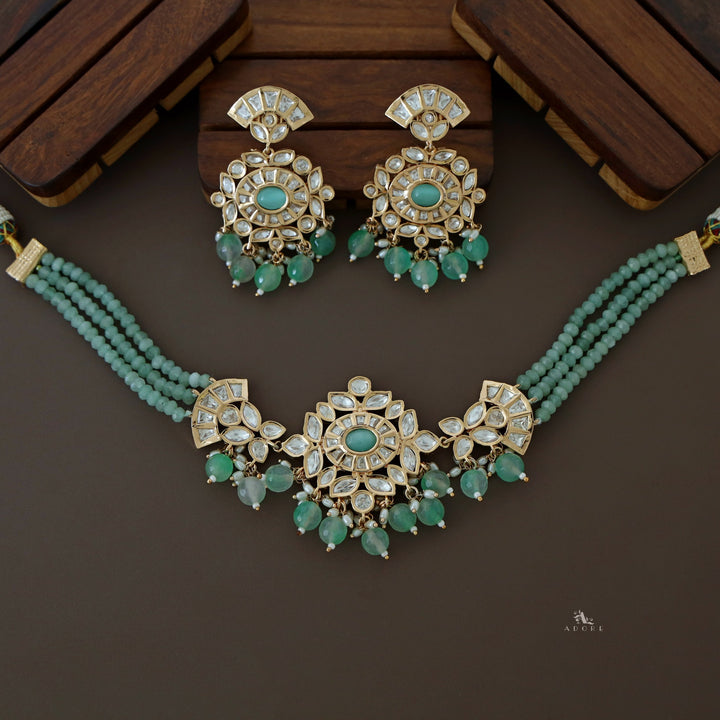 Premium Irene Kundan Choker with Earring