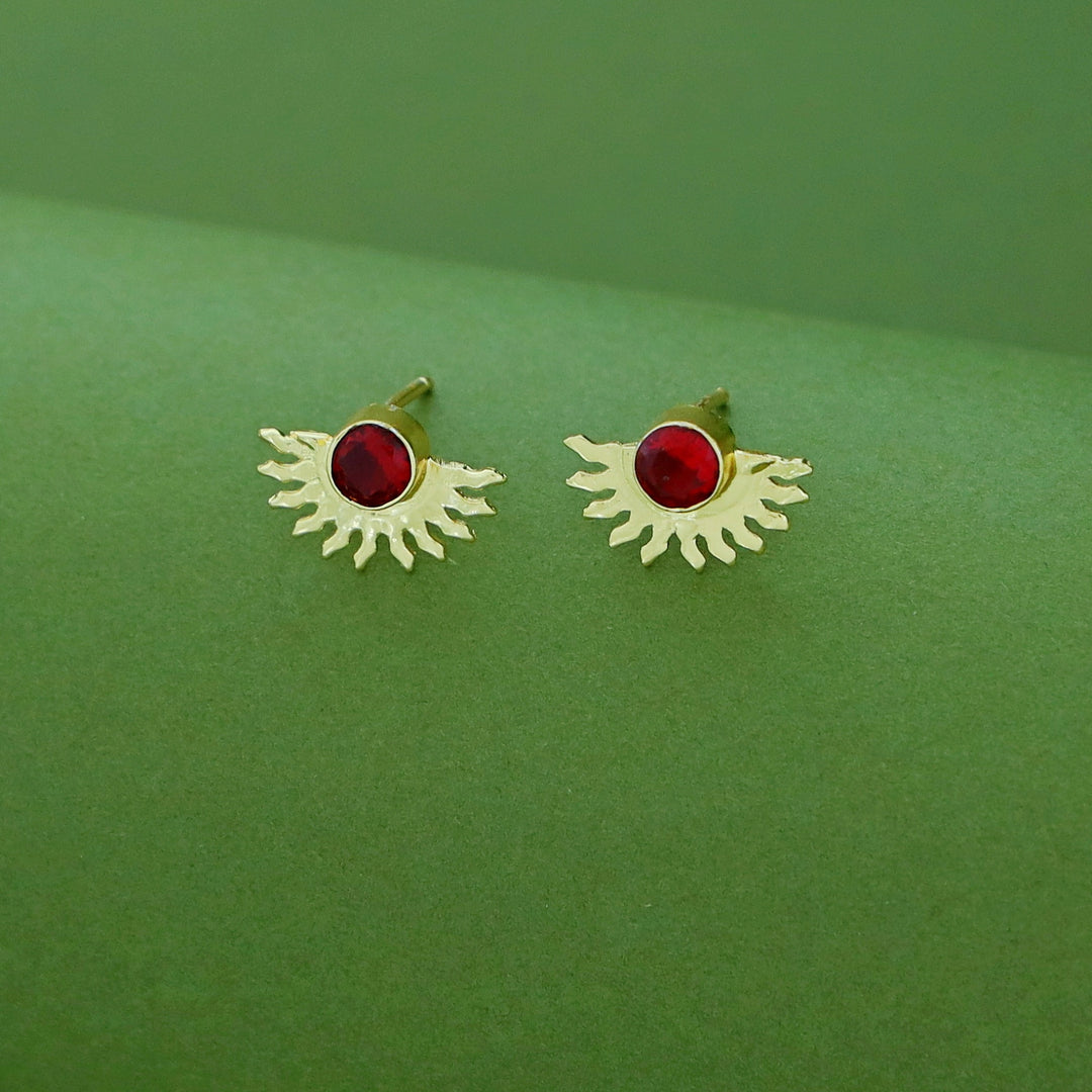 Padmini Half Sun Glossy Earring