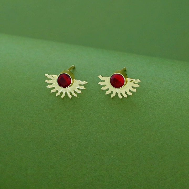 Padmini Half Sun Glossy Earring