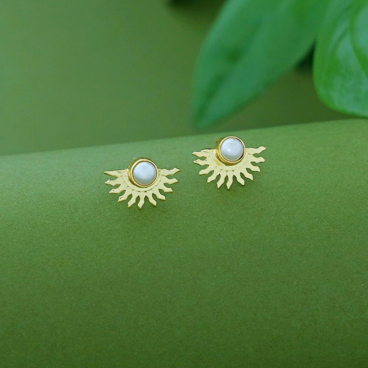 Padmini Half Sun Glossy Earring