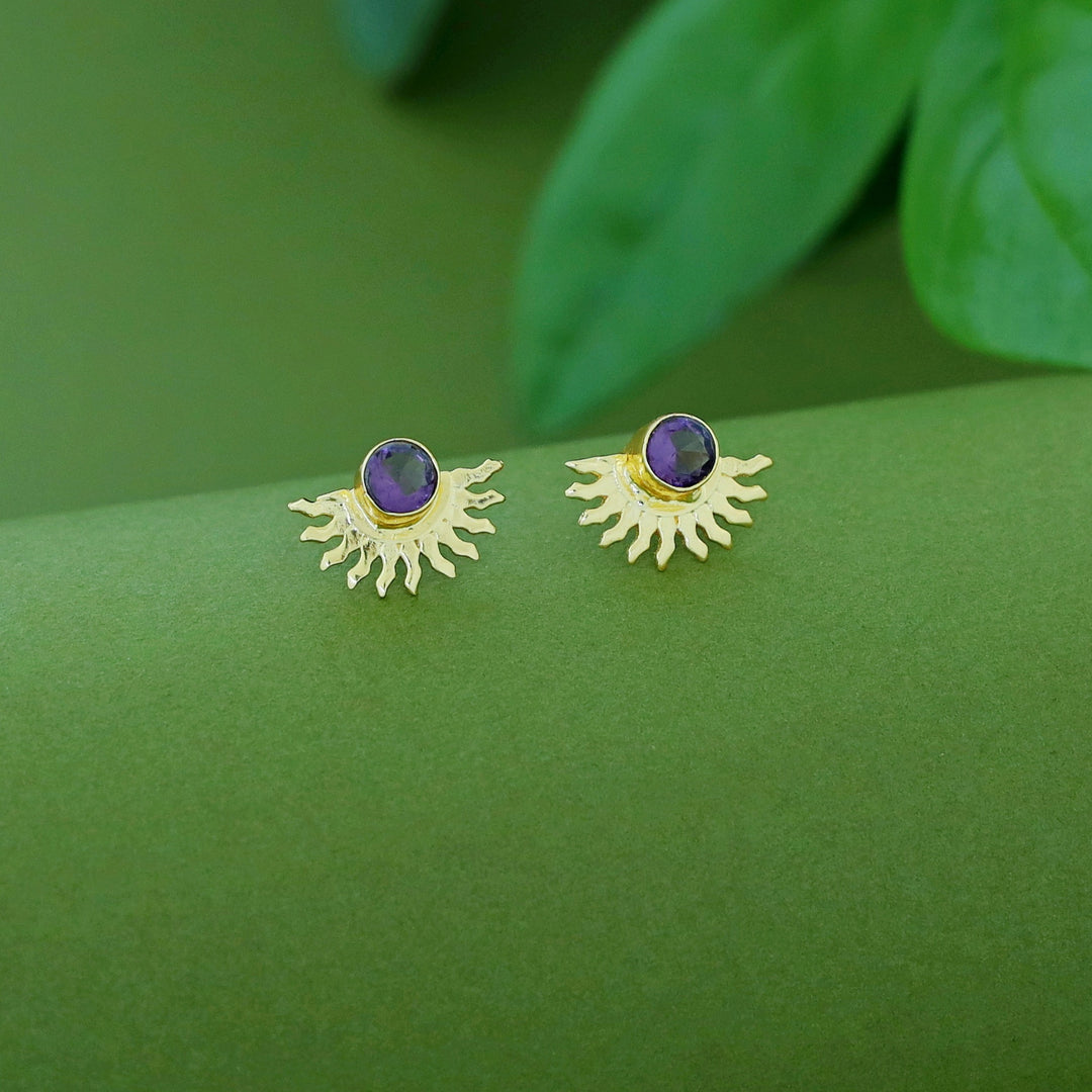 Padmini Half Sun Glossy Earring