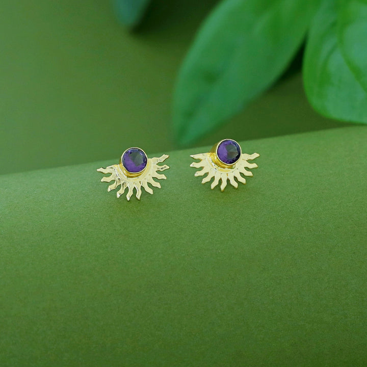 Padmini Half Sun Glossy Earring