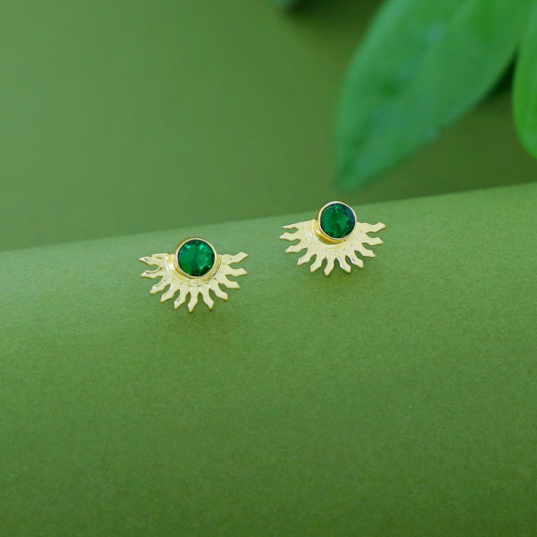 Padmini Half Sun Glossy Earring