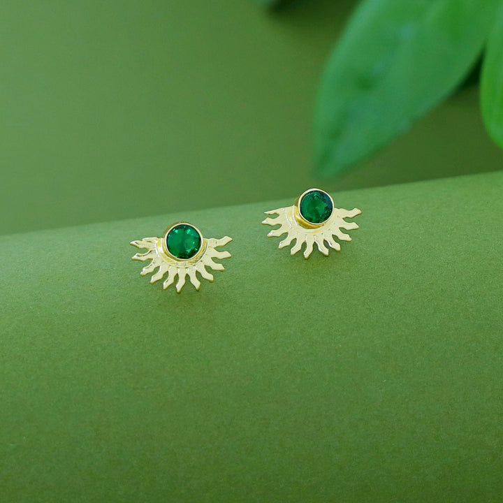 Padmini Half Sun Glossy Earring