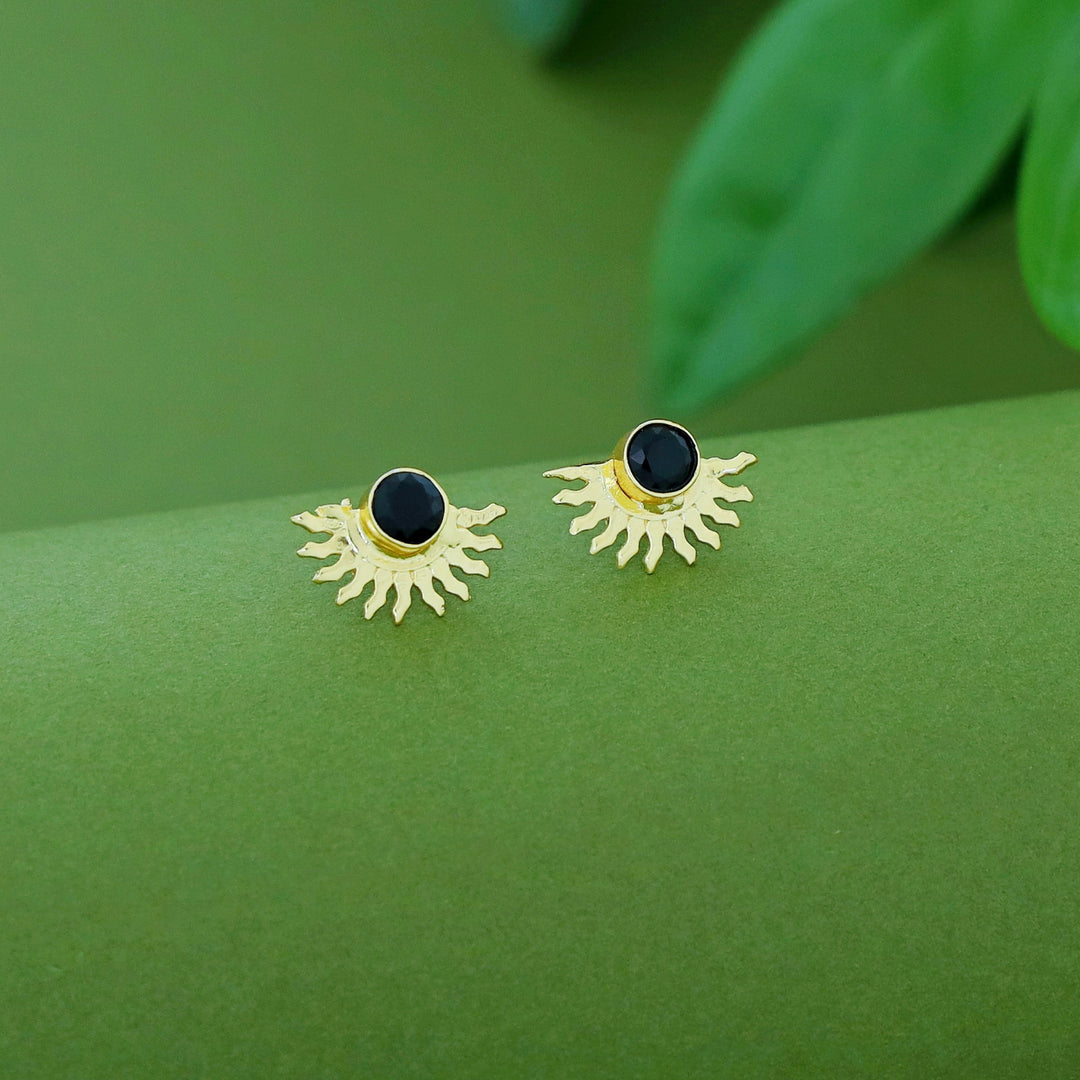 Padmini Half Sun Glossy Earring